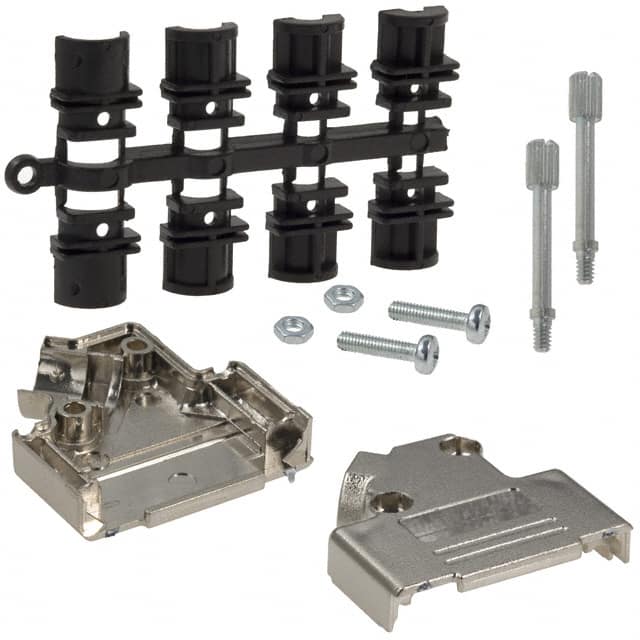 971-015-020-121 NorComp Inc.  Capots de connecteurs D-Sub en forme de D